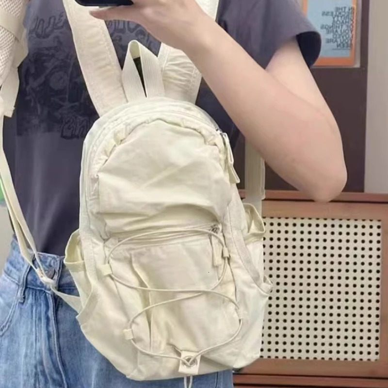 Patchwork Contrast Color Fashion Backpacks Trendy All Match Travel Casual Backpack Women Sweet Y2k Aesthetic Schoolbags 250723