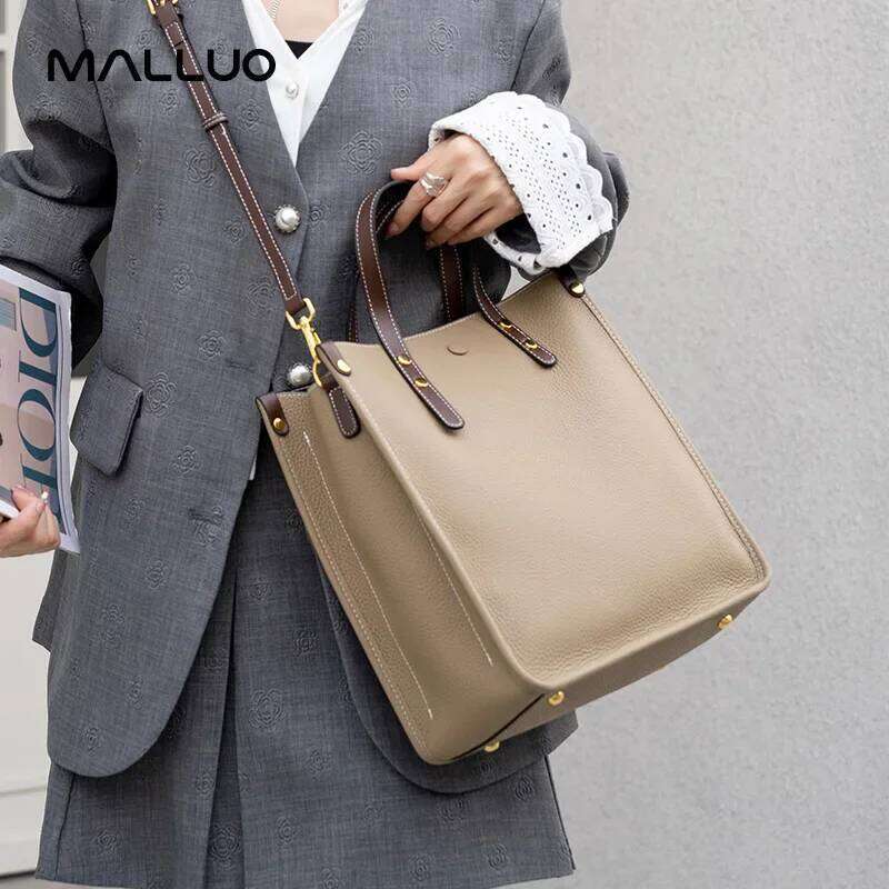 Luxurious designer Women's Cowhide Genuine Leather Shoulder Bag Female Designer Handbags Ladies Commuting Large Capacity Crossbody Bags New