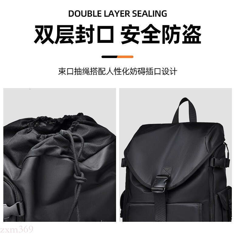 New Men's Large Capacity Expandable School Fashion Business Laptop Bag Simple Double Shoulder Commuter Backpack