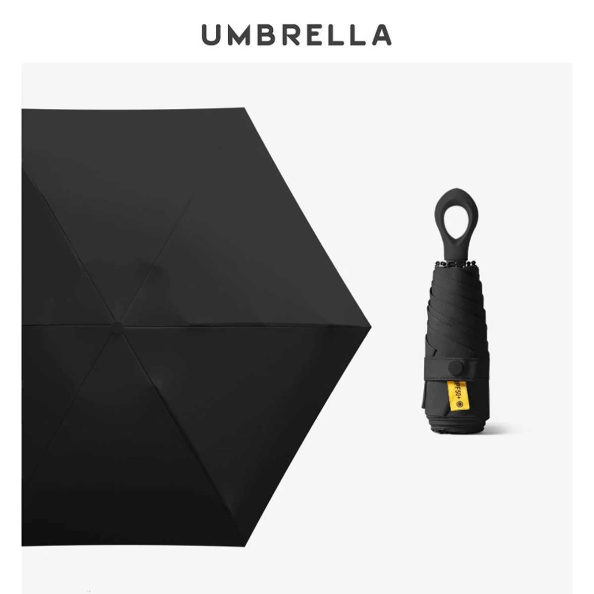 UV Protection Mini Umbrella Ultralight 5-Fold Portable Sunshade for Women Outdoor Beach Travel Compact Windproof Chui Kuy Dry R250724
