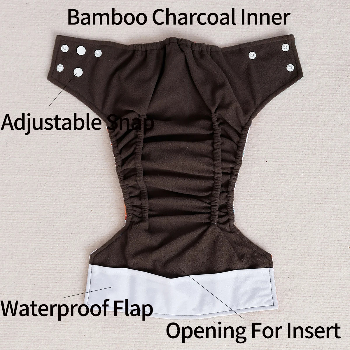 Kangobaby #My Soft Life# EcoFriendly Bamboo Charcoal Baby Cloth Diaper Reusable Washable born Nappies 250724