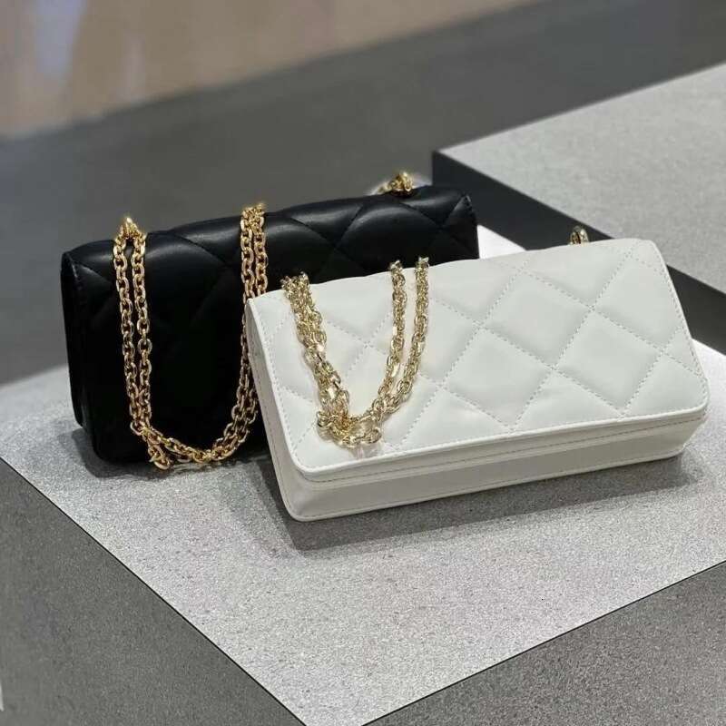 Designer Luxury Evening Diamond Spring and Summer Fragrance Style CK6-1064446124Oil Painting Diamond Chain Wallet Small Square Women's Evening Ba