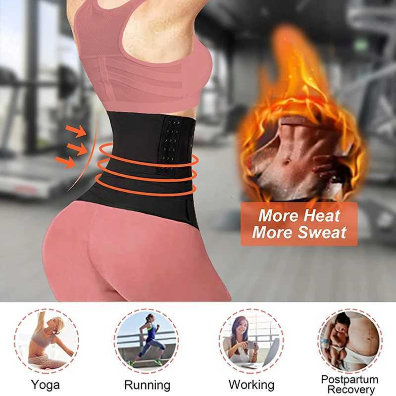 Buckle Bandage Wrap Adjustable Waist Tummy Slimming Belt Lumbar Support Corset Workout Belly Trimmer Sheath Shapewear W250724