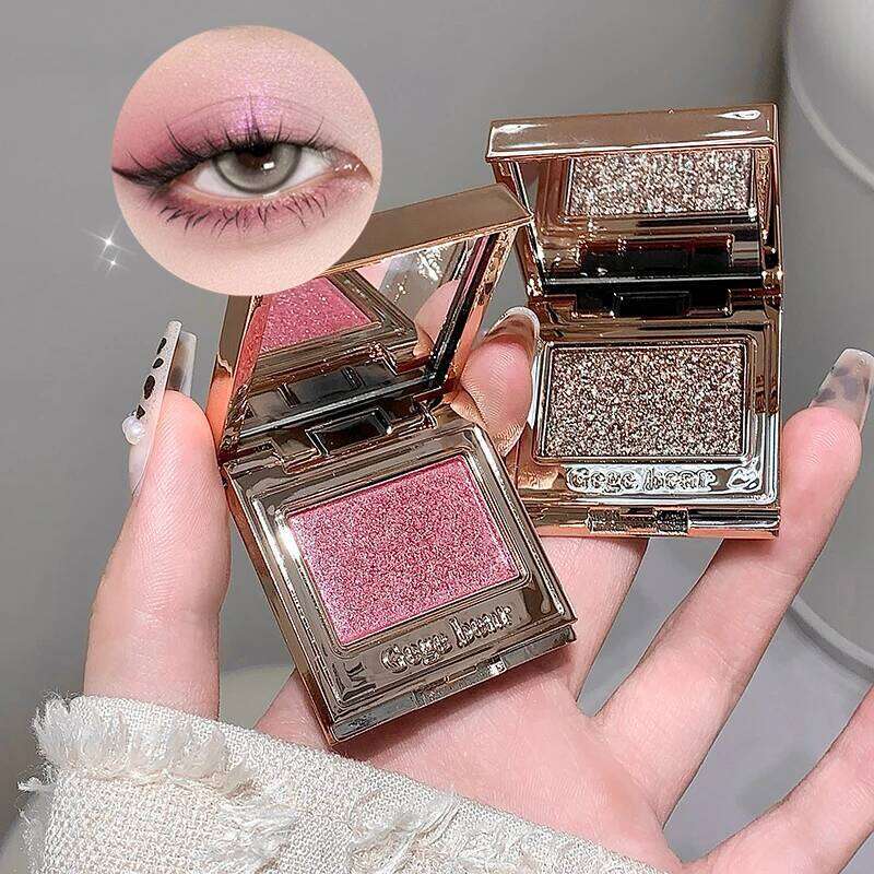 Monochrome Glitter Eyeshadow Pearlescent Highlighter Powder Dia Shadow Palette Bright Shiny Eye Makeup Cosmetics X250723 X250724