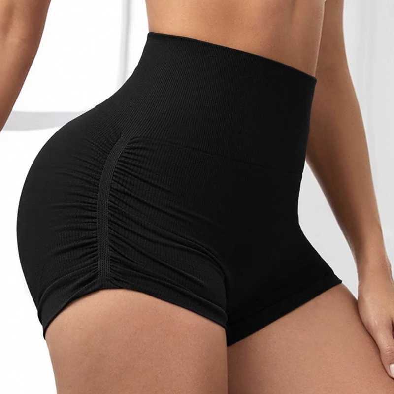 igh Waist Womens Yoga Fitness Shorts Tight Fit Abdominal Slimming Lifted Buttocks Three Part Pants Exercise Clothing XJ250724