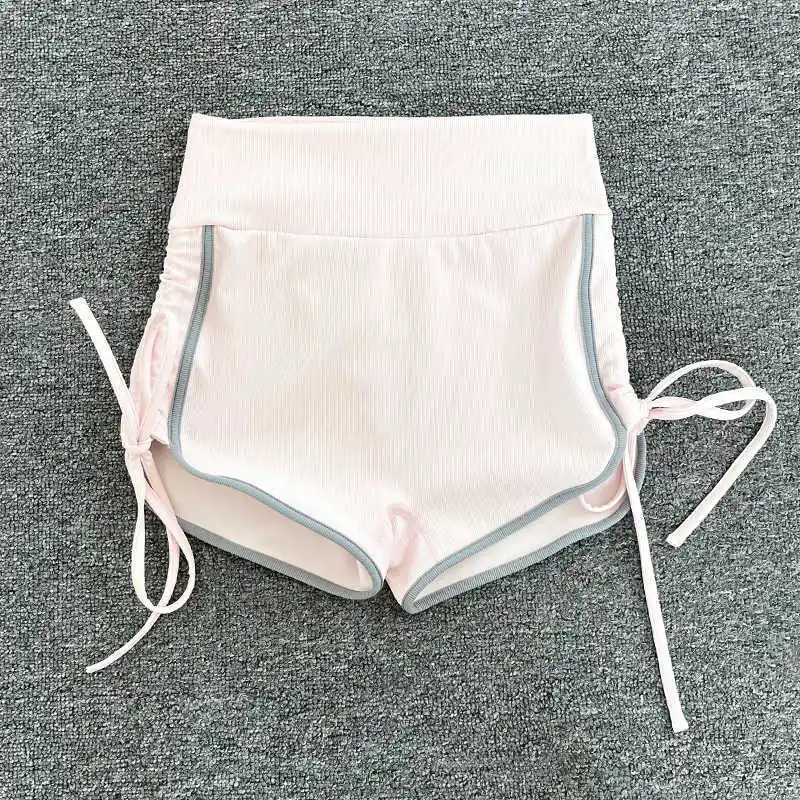 Womens Drawstring Sports Shorts for Summer; Lightweight Quick-Drying Casual Hot Pants for Fitness; Sexy High-Waisted Hip-Lifting XJ250724
