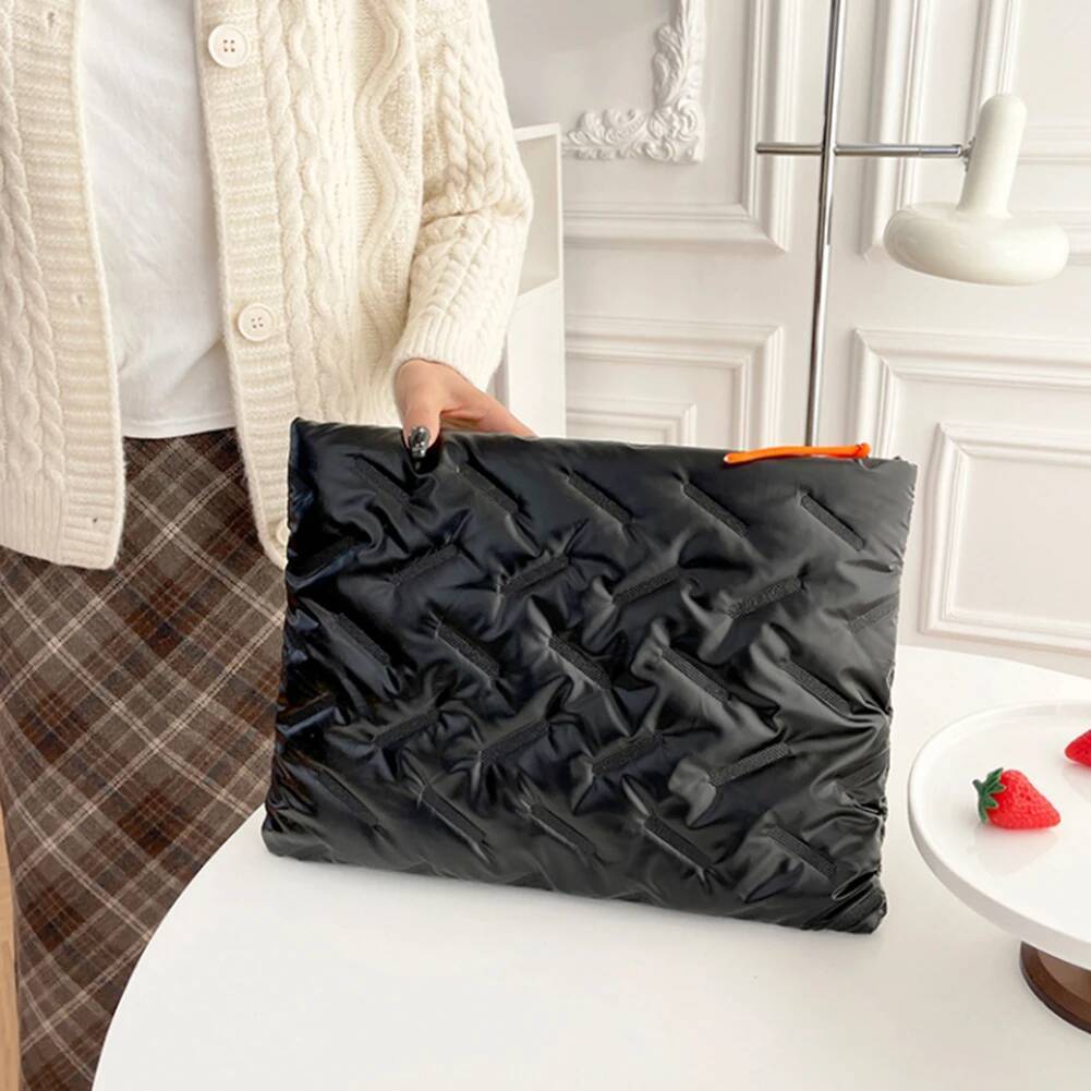 Sleeve Women Puffer Laptop Carrying Case Cover Clutch Notebook Bag For Pro 14 Inch Book Air 13 Inch