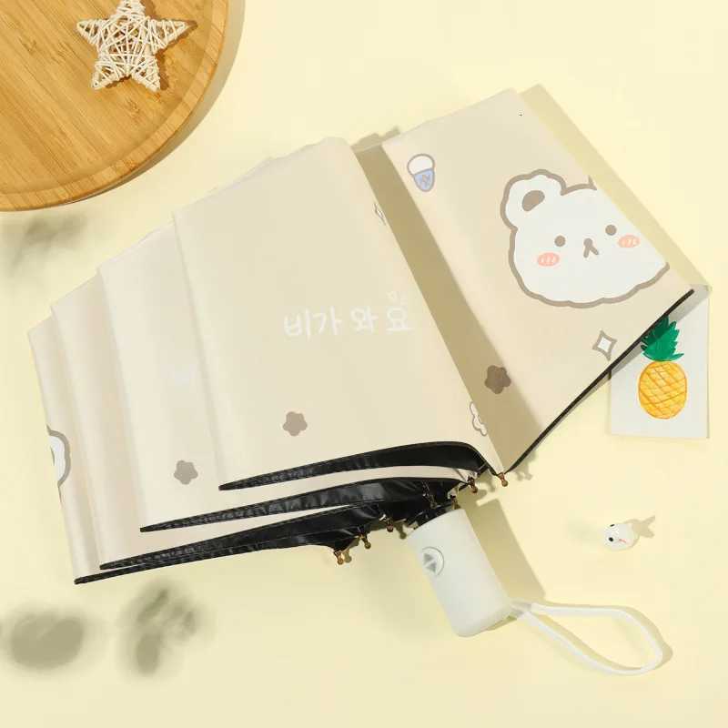 Windproof Folding Umbrella parasol umbrella Cute Little Bear Automatic Umbrella UV blocking and shading Portable for Travel Gift R250724