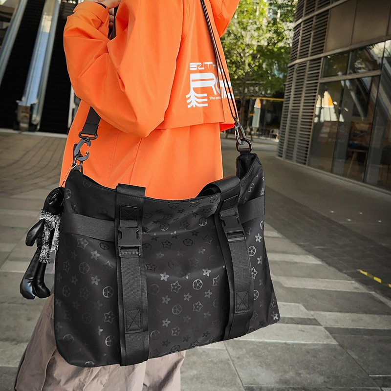 Large capacity handbag Nylon cloth multi-function trend cross body European and American retro lady backpack
