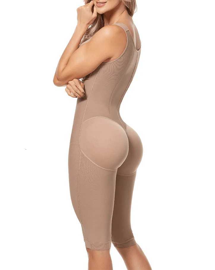 Full Body Tummy Control Girdle Bust Wrap Button Mid-Length Shapewear Colombian Reducing And Shapers W250724