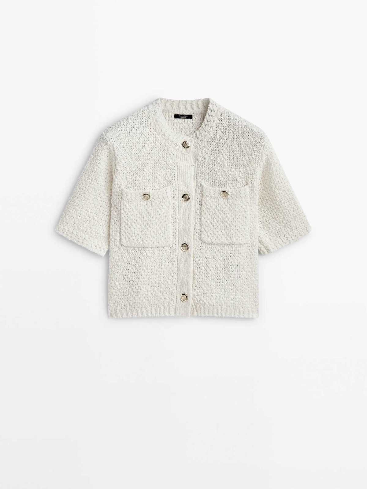 Ethereal MD 2025 massidutti spring new style of small fragrance texture knitted cardigan short coat X250724