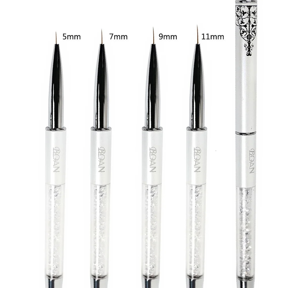 BQAN Professional 5mm/7mm/9mm Nail Brush Hand Draw Tips Drawing Line Painting Pen Tools Manicure Nail Art Brush Decoration 250716