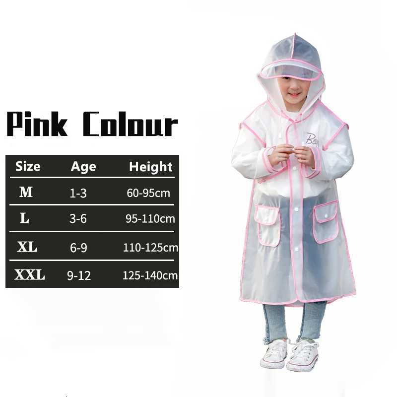 1-10 Years Kids Raincoat Boys Girls Rain Jackets Cartoon Rain Coat Outfits Transparent Rainwear Baby Waterproof Childrens Clothes R250724