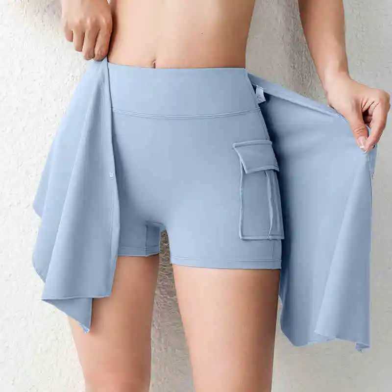 Pilates personalized butt curtain hip skirt set for women; fashionable anti-embarrassment sports fitness yoga pants for spring a XJ250724