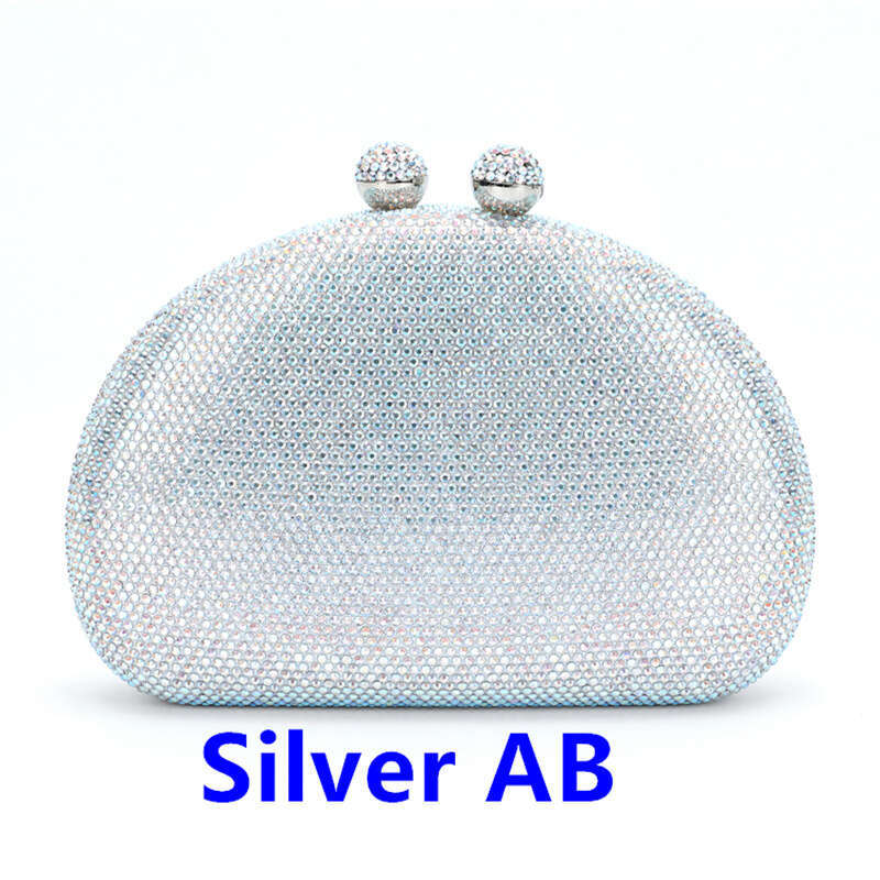 Designer Luxury Evening Diamond Women's Evening Party Wedding Crystal Rhinestone Clutch Bag