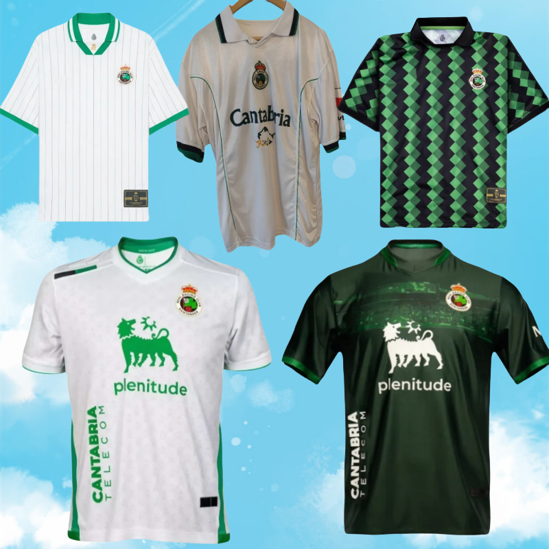 Camiseta Racing de Santander Soccer Jerseys 2025 2026 Home Away Third 99 00 Vintage Tops 112th Anniversary Men Football Jersey Shirt Kit SANGALLI ARANA VICENTE