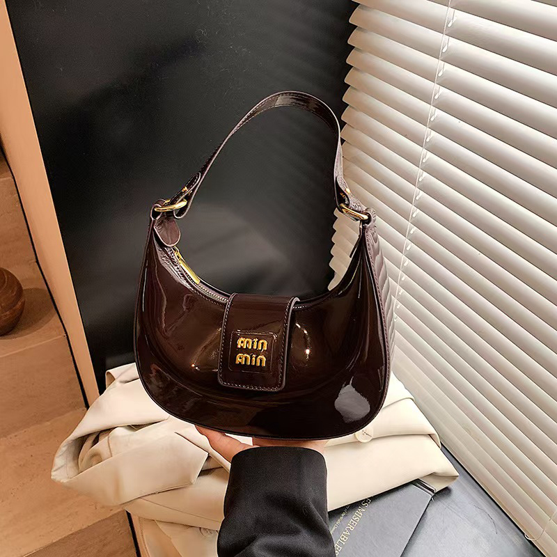 patent leather bags Designer Bag Tote Bag Wander Arcadie Bowling Even Bags Handbag Womens Mens Clutch Shoulder Hobo Cross Body Tote Half Moon Saddle B