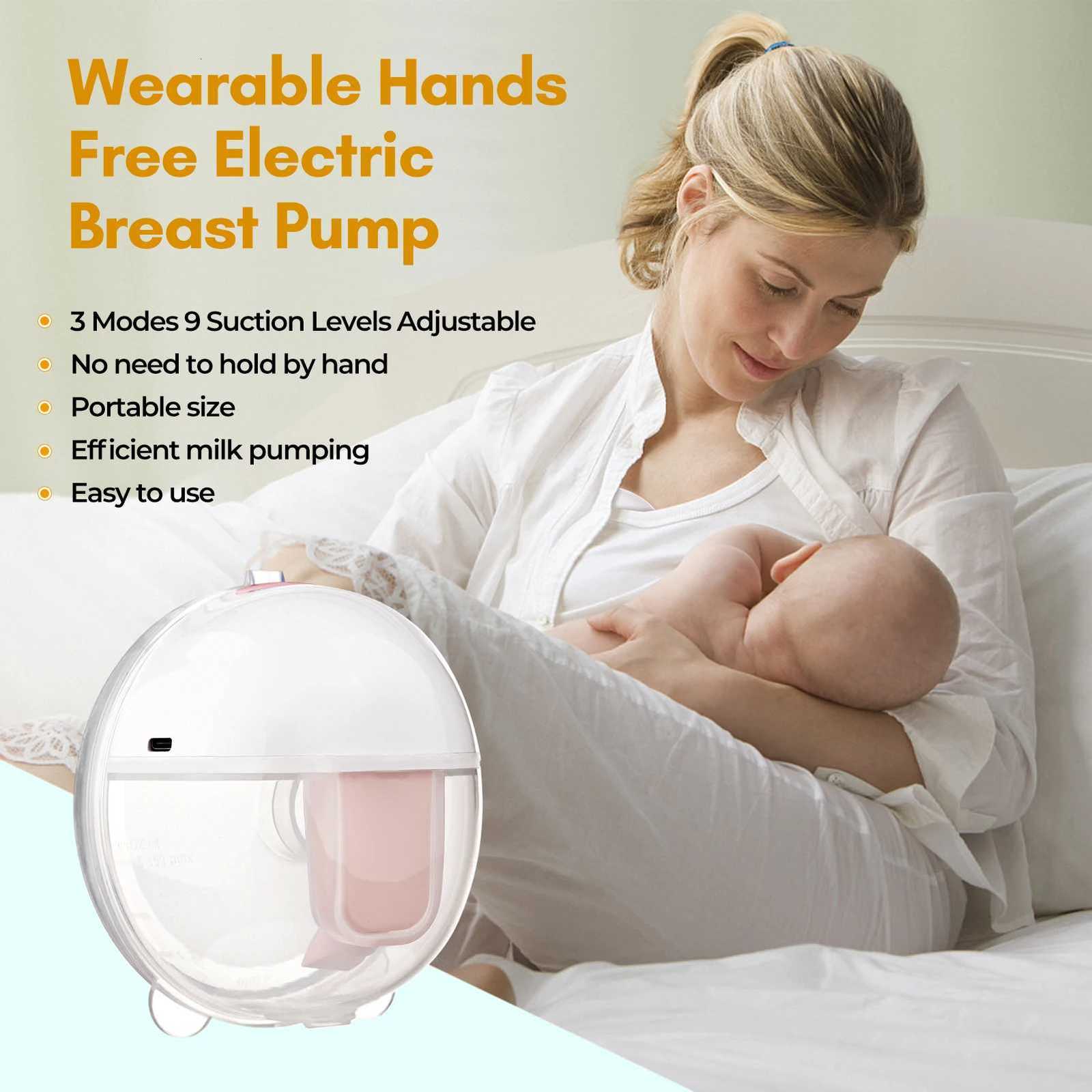 2024 Wearable Breast Pump Hands Free Electric Portable Wearable Breast Pumps BPA-free Breastfeeding Milk Collector X2507241