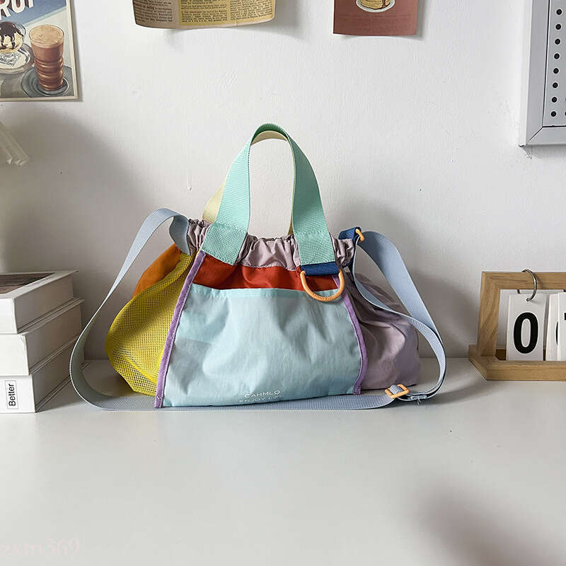 Hot-selling Single-shoulder Women's New Dopamine Color-blocking Handbag Dumpling Fashion Versatile Commuting Crossbody Bag Trendy