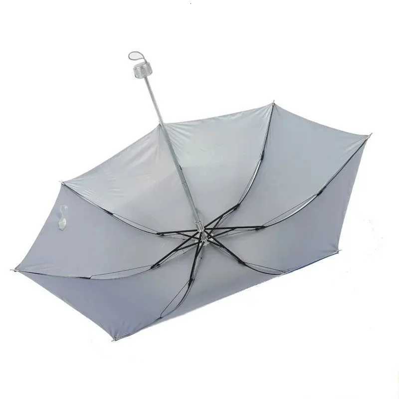7 bones three folding hand-open silver glue sunscreen parasol folding sun-rain dual-purpose umbrella R250724