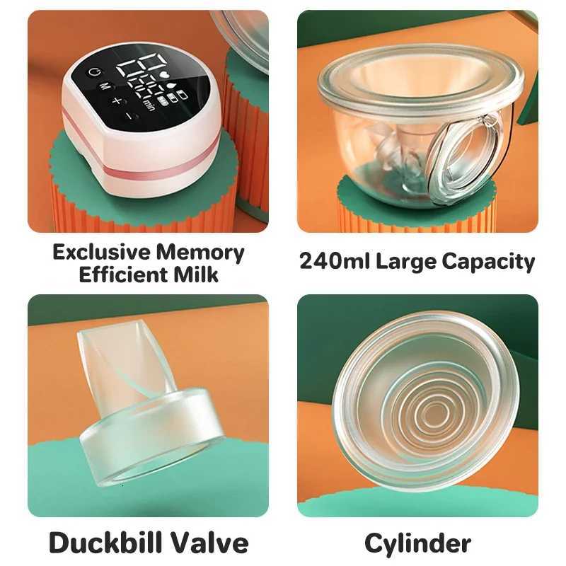 2PCS Wearable Electric Breast Pump Automatic Breast Pump 3Modes Silent Design Milk Pumping and Pumping Machines BPA Free X250724