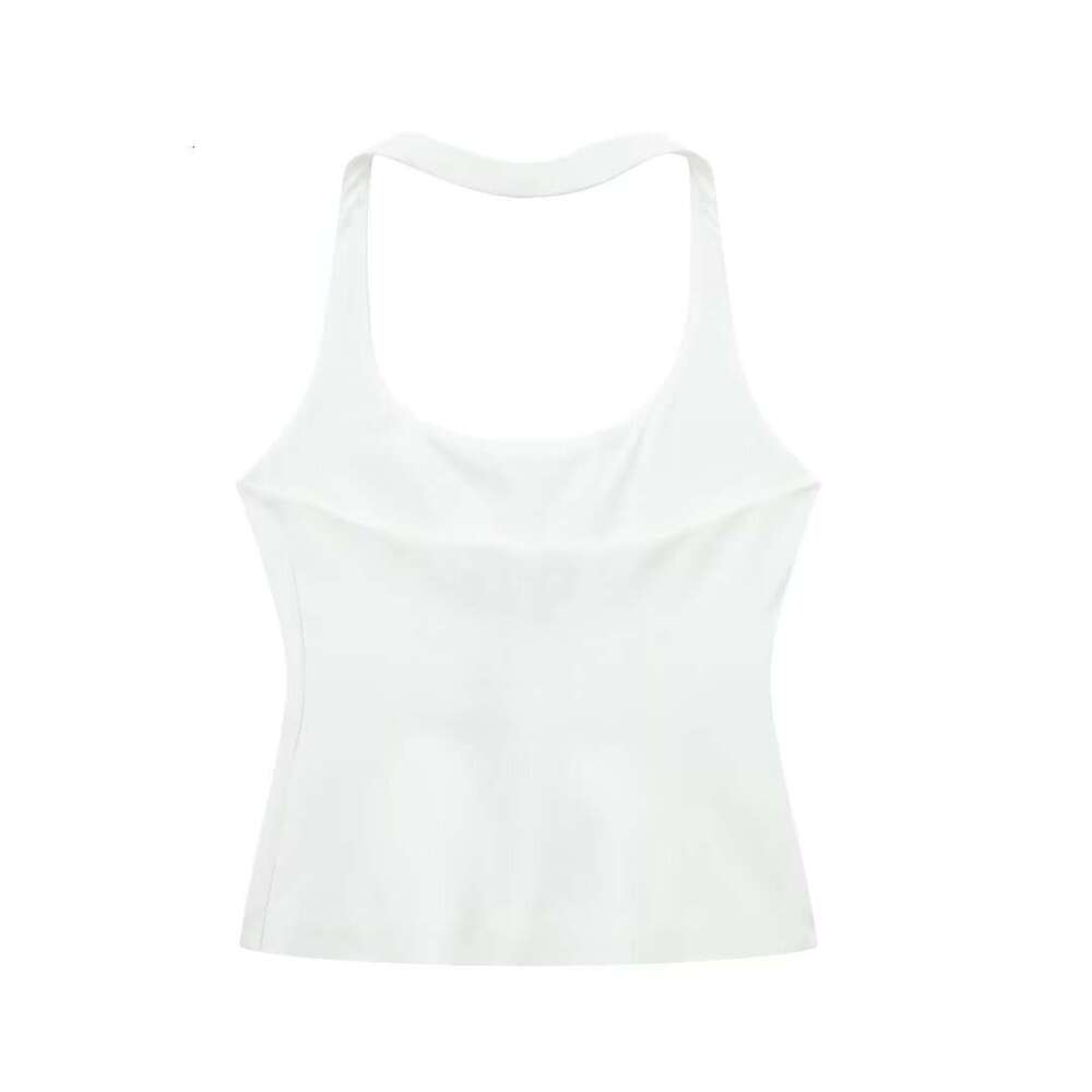 TRAFZA Summer New Women's Backless Style Halter Neck Tank Top B5
