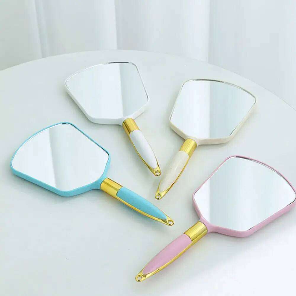 Vintage Handheld High-definition with Handle Hand Mirror SPA Salon Makeup Vanity X250723