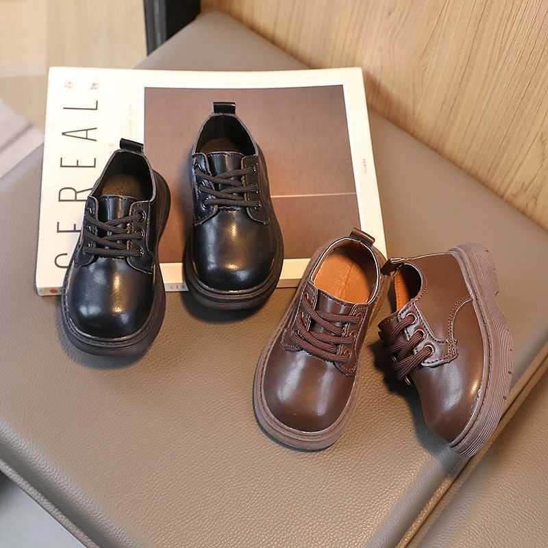 Spring Children Leather Shoes Unisex Light Toddler Kids Casual Shoes Elegant Black Brown 21-30 Fashion School Boys Girls Shoes XJ250724