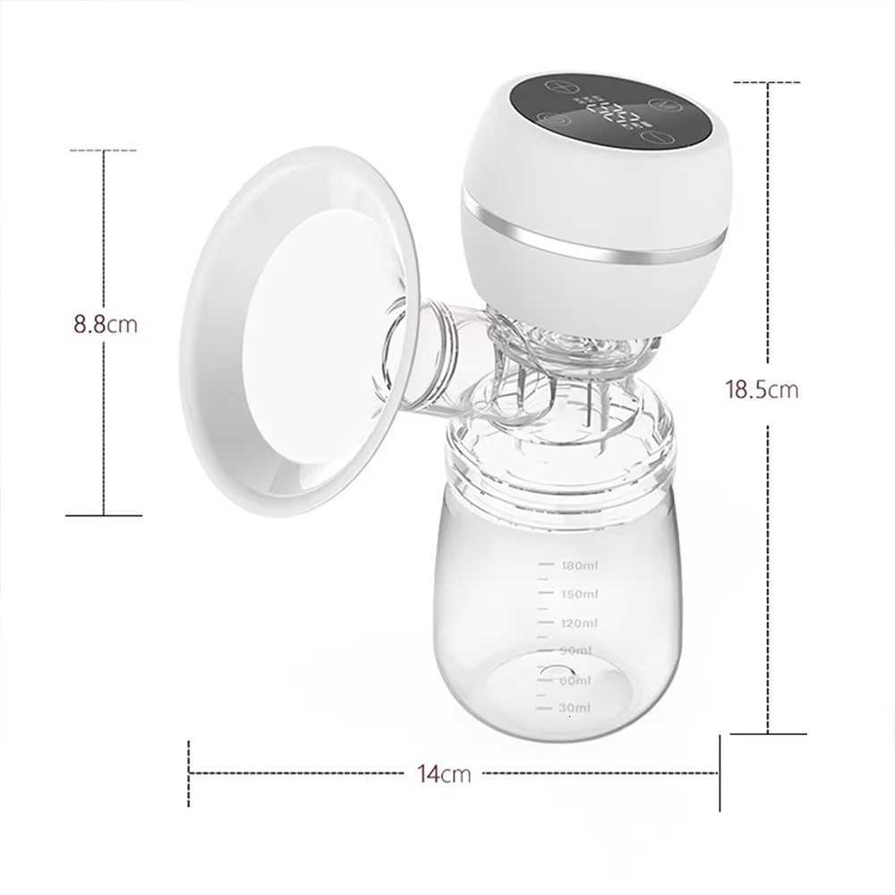 Portable Integrated Electric Breast Pump with LED Screen for Breastfeeding with 3 Modes 9 Suction Levels Low Noise 180ml Milk Bottle X250724