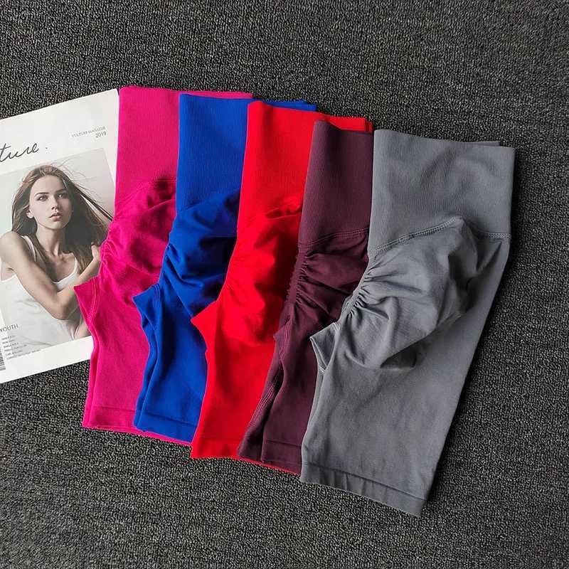 30PCS Summer Seamless Yoga Shorts High Waist Workout Shorts Women Sexy Booty Tummy Control Gym Leggings Breathable Running Shorts XJ250724