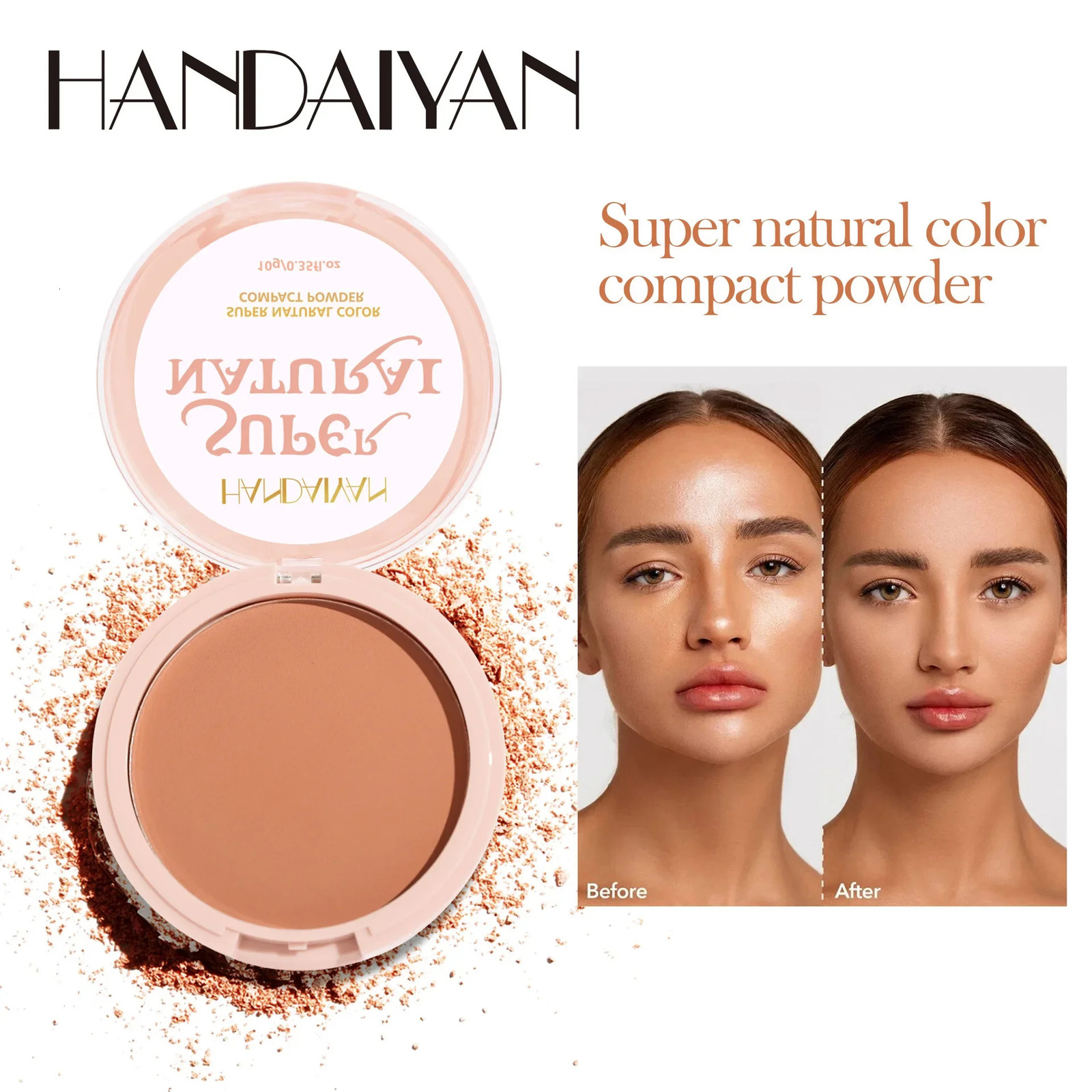 8 Color Matte Face Pressed Powder 24 Hours Oil Control Natural Setting Powder Foundation Full Coverage Waterproof Lasting Makeup 250716