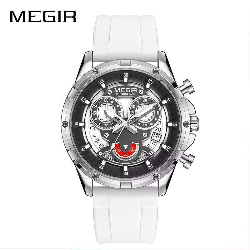 MEGIR Men's Fashion Sports Watch - 2025 Summer New Release, Waterproof, Luminous, Silicone Strap - Bulk Wholesale Watch