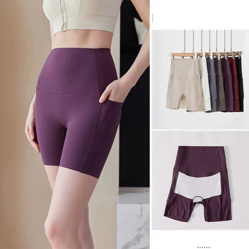 igh Waist Womens Yoga Sports Shorts Fitness Casual Streetwear Tight Workout with Pocket Gym Shorts with Underwear Included XJ250724