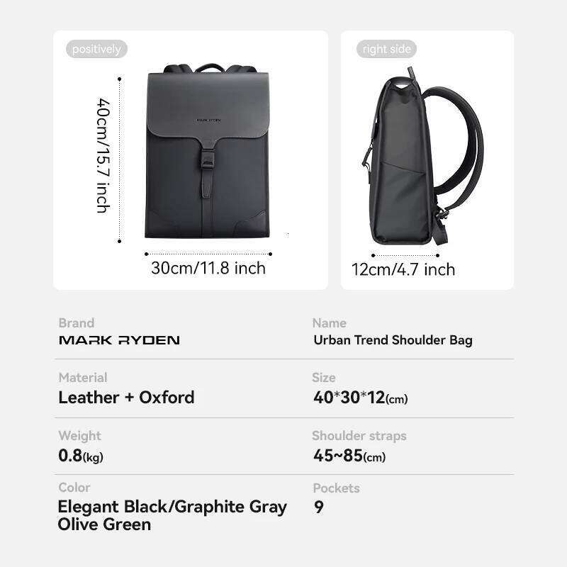 MARK RYDEN Slim Office Laptop Backpack Men Women Lightweight - view 5