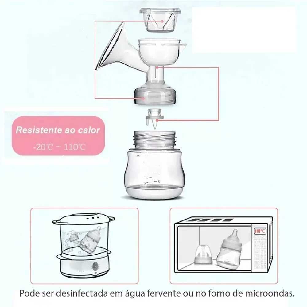 Portable Electric Breast Pump Breast Pump with LED Screen Milk Puller for Breastfeeding Low Noise 180ml Milk Bottle BPA-free X2507241