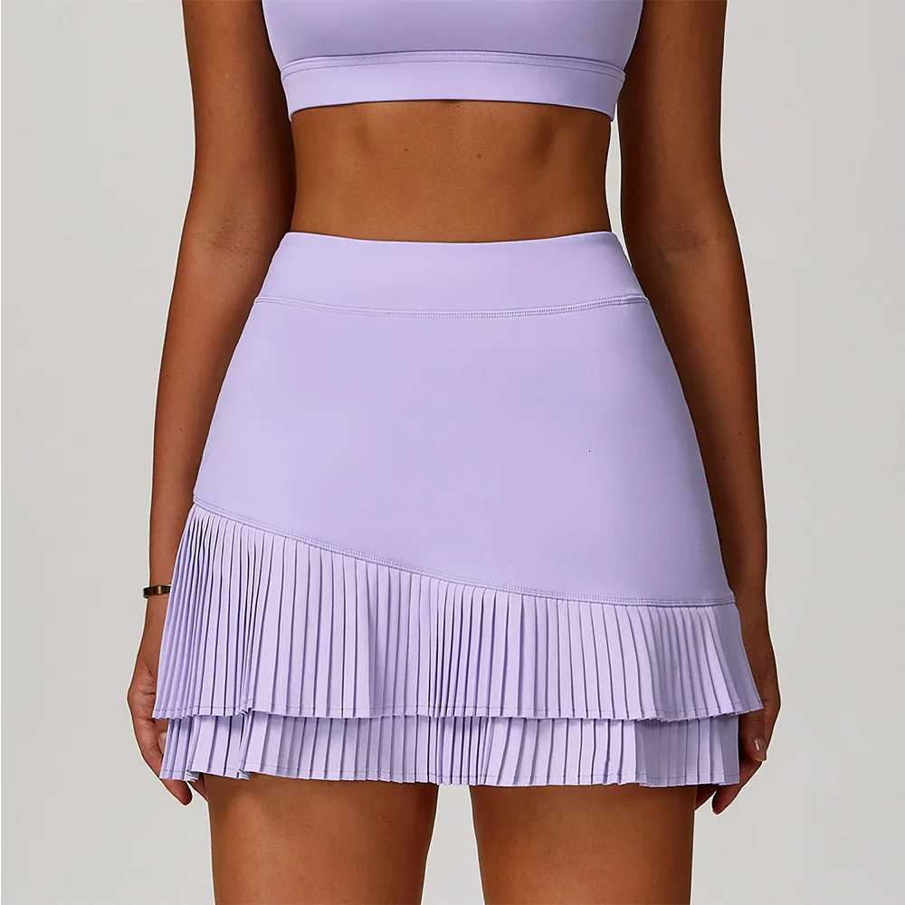 Womens Pleated Sports Skirts Dancing Golf Tennis Skirt for Women Gym Workout Push Up Fitness Shorts High Waist Running Skirts XJ250724