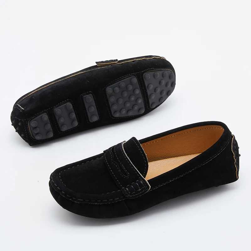Lennuoma Kids Penny Loafers Flats Shoes Suede Leather Spring Autumn Par Solid Slip On Children Toddle Little Boy Moccasins XJ250724