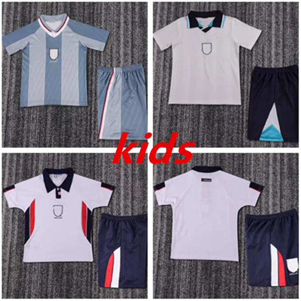 1996 1998 kids ENGLanD Retro soccer jerseys CASCOIGNE SHEARER OWEN kids football shirts kit