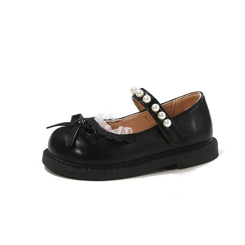 Princess Elegant Shoes Toddler Girls Soft Sole Mary Jane Dress Flats Child Wedding Par Shoes Kids Lace Edge Lolita Ballet Shoe XJ250724