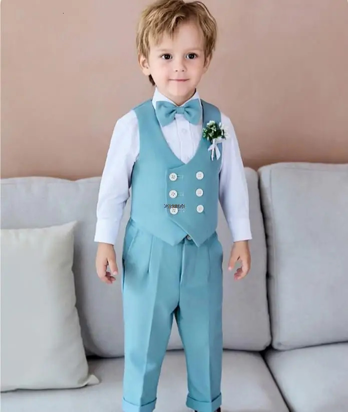Baby Kids Pography Suit born 1 Year Birthday Ceremony Costume Childrens Day Performance Boys Formal Wedding Dress 250724