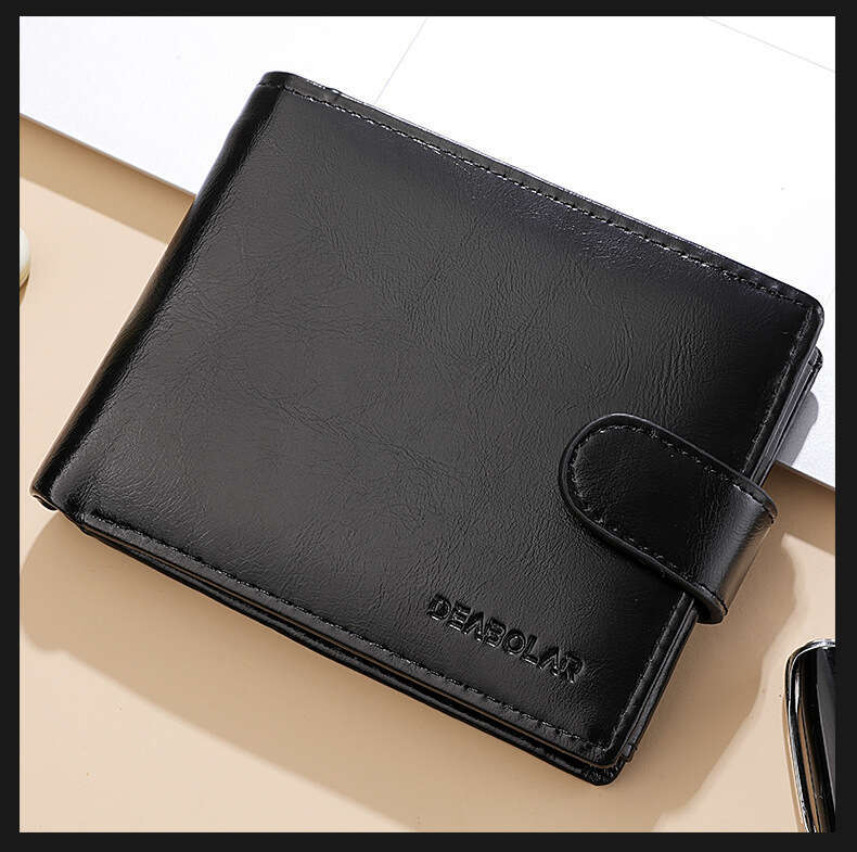 Classic PU Leather Material Men's Multifunctional Short Anti-theft Brush Wallet wallet designer mens wallet wallet designer mens wallet wallet de