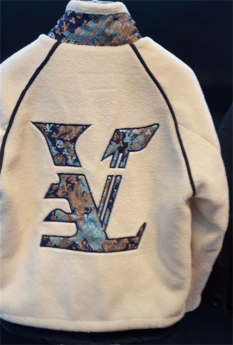 Free shipping designer fashionable mens winter fleece jacket warm and loose long sleeved cotton