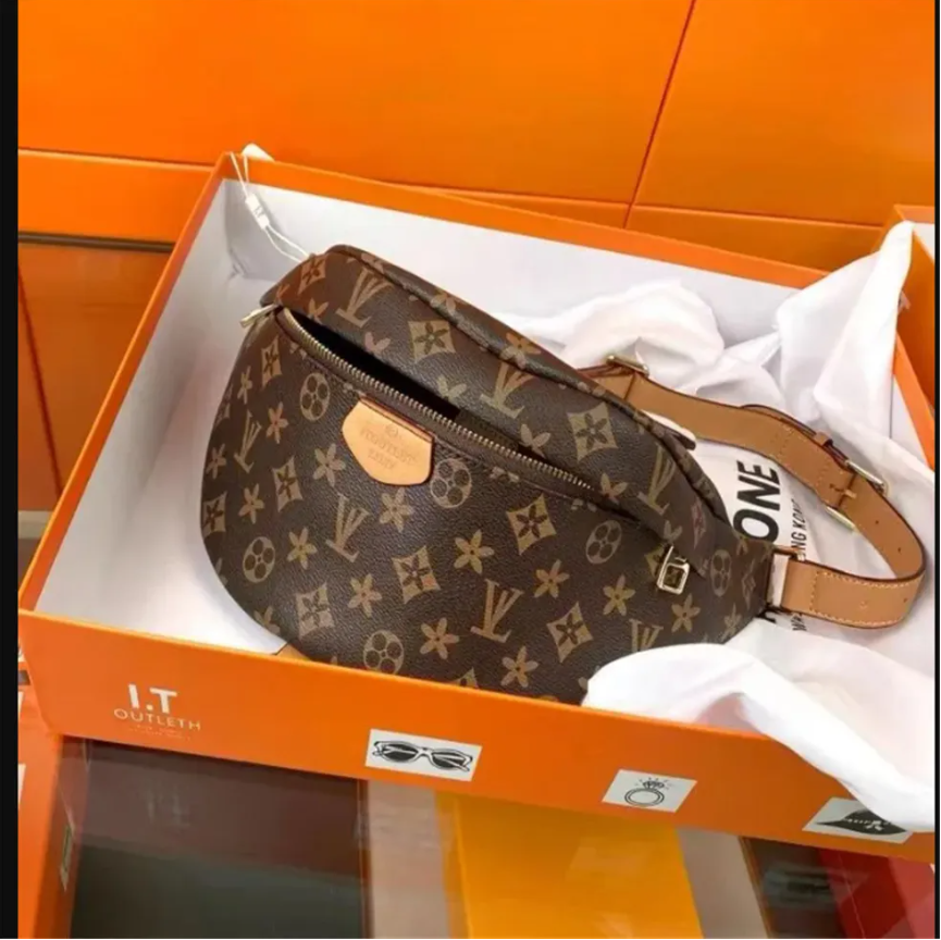 5Aa Vendere Borse Da Design Di Lusso Nuova Busta In Vita In Pelle In Pelle Gial…
