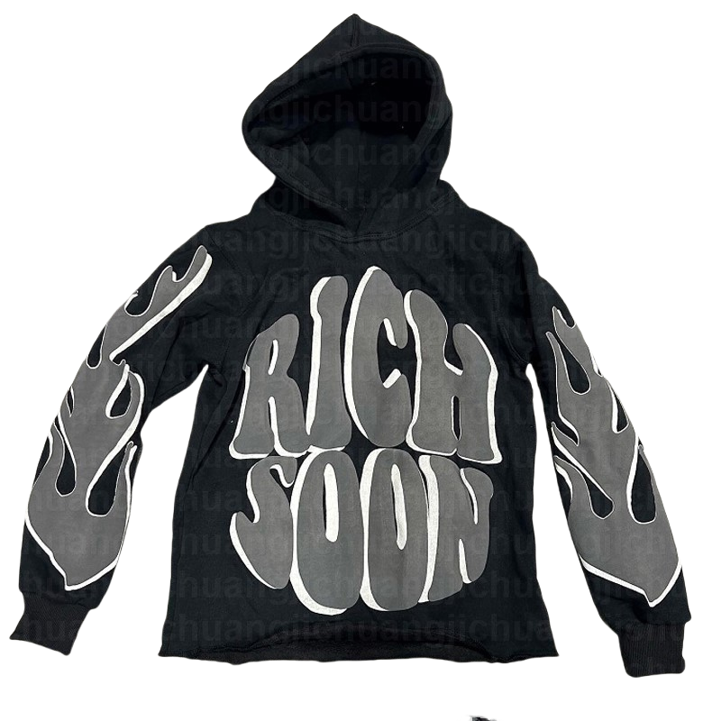 American Gothic Y2K Harajuku Hip-hop Pattern Street Letter Printing Pullovers Fashion Casual Loose Hoodies For Men And Women