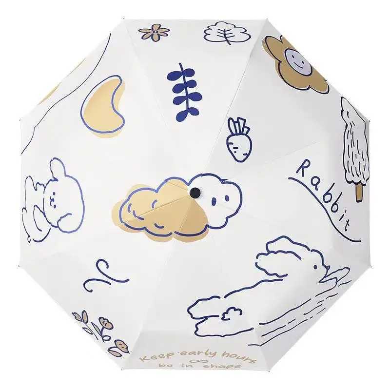 Auatic Portable Sunade Umbrella Womens Ultra-Light Foldable UV Protection Sun Blocking Cact Umbrella R250724