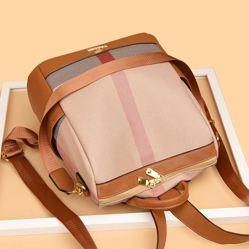 LONOOLISA Multi-functional Women's Backpacks Designer Rucksack High Quality Travel School Shoulder Bag Casual Sac A Dos