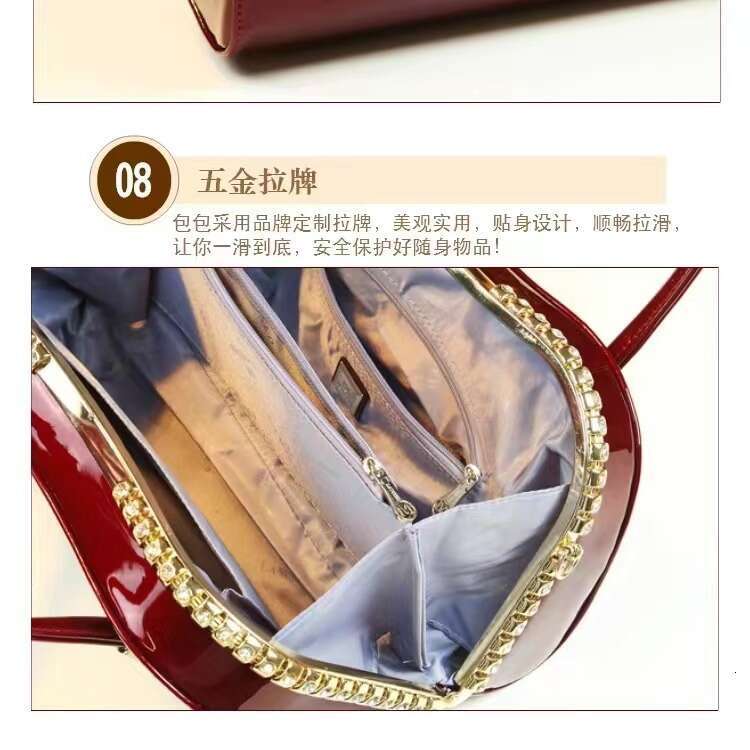 Designer Luxury Evening Diamond New Handbag Diamond-Encrusted High-Quality Glossy Clip Best-Selling Evening Party Bag