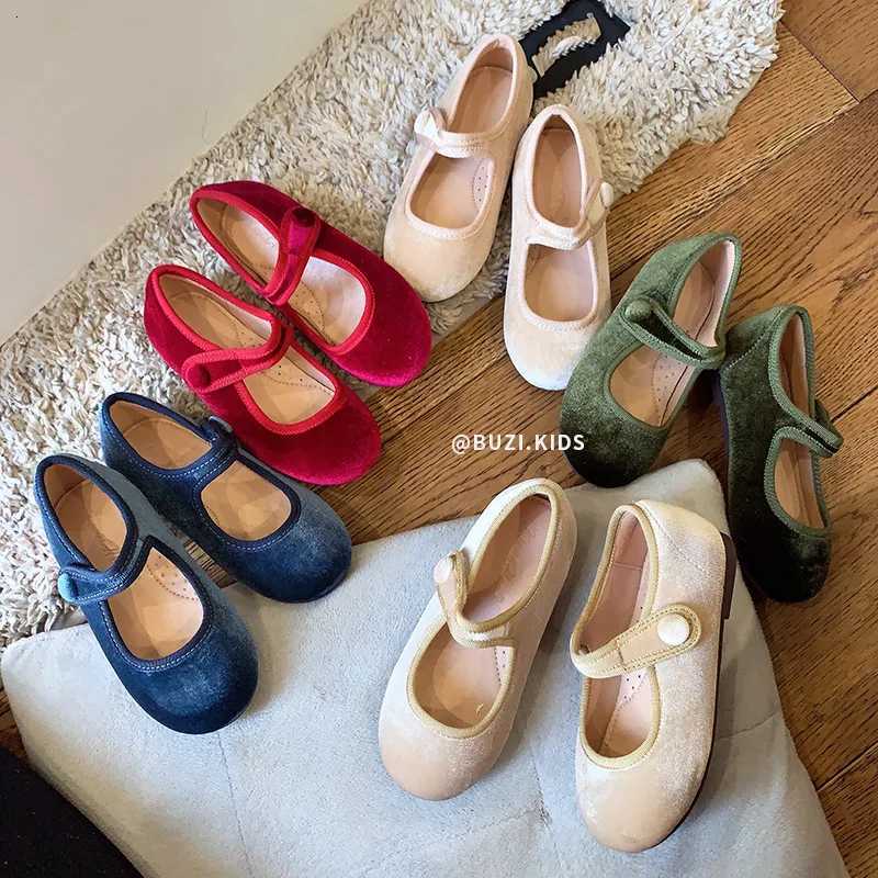 AncoBear Princess Flat Shoes for Baby Girls Kids Autumn Vintage Soft-sole Flatties with Low-cut Uppers Children Flats XJ250724