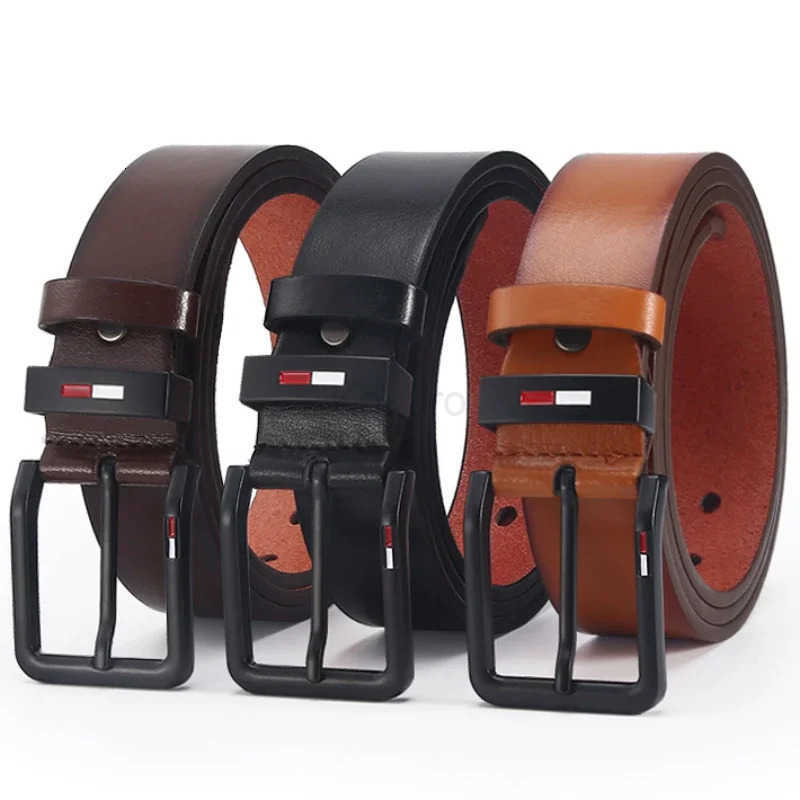 Man Belt Luxury Designer Brand High Quality Men Belt Male PU Leather Belt Men Alloy Pin Buckle Jeans Waistband Waist Straps M250724