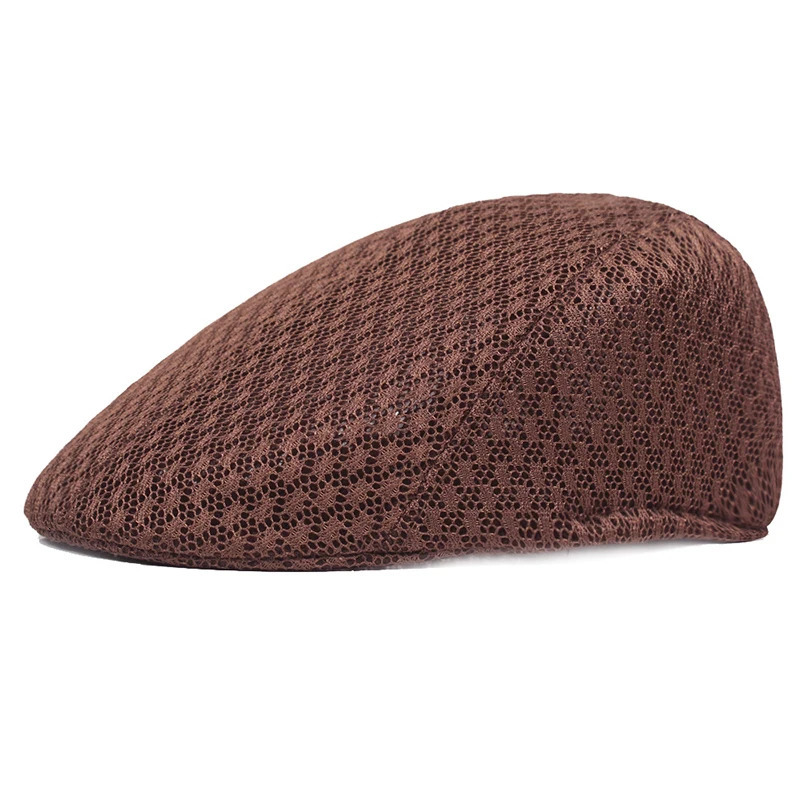 2025 Summer Casual Beret Hat Unisex Mesh Flat Caps sboy Style adjustablr Fashion Breathable Summer Hat for Women Men Caps 250723